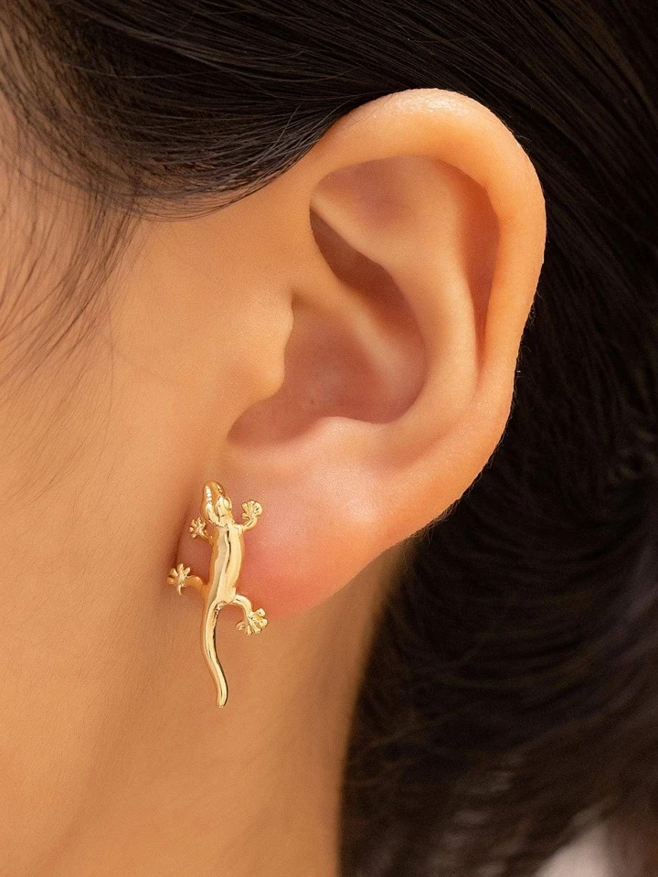 確認用✾エスニック✾…ヤモリピアス やすかっ