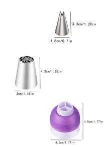 15pcs Stainless Steel Piping Nozzle - Silver - View 4