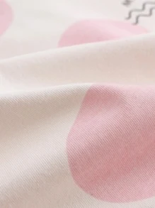 小女童波點圖案T恤和短褲 - 彩色 - 查看 9