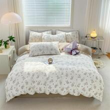1pc Bear Pattern Duvet Cover Without Filler, Camel Double Layer Bedding Duvet Cover For Household - Camel - View 3