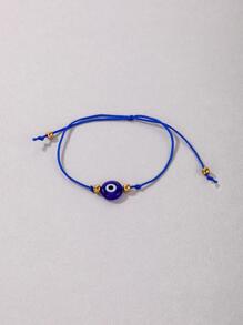 1入組時尚合成樹脂眼睛腳錬適合女士日常裝飾 - 藍色 - 查看 3