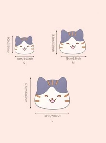 1 PC Hoạt Hình Mèo Thiết Kế Potholder, Dễ Thương Màu Xanh PVC Chịu Nhiệt Hộ Gia Đình Thảm - Màu xanh lam - Xem 5