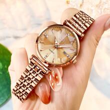 OLEVS. OLEVS Women Watch Fashion Rose Gold Diamond Analog Quartz Female Watch For Women Luxury Dress Ladies Stainless Steel Luminous Waterproof Date Wrist Watches