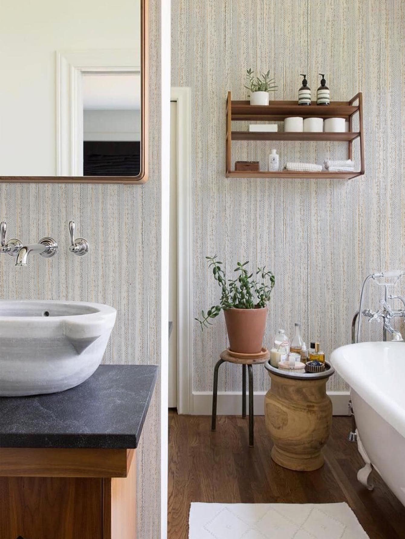 1 cuộn Giấy Dán Tường Họa Tiết Gỗ, PVC Đồng Bằng Chống Thấm Tường Miếng Dán Trang Trí Cho Trang Trí Nhà - Nhiều màu - Xem 1