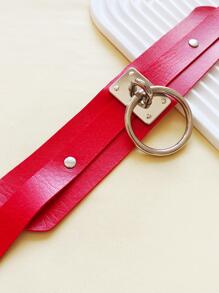 Thời Trang PU Polyurethane Vòng Tròn Mặt Dây Chuyền Vòng Cổ Cho Nữ Trang Trí Hàng Ngày - Nhiều màu - Xem 2