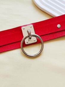 Thời Trang PU Polyurethane Vòng Tròn Mặt Dây Chuyền Vòng Cổ Cho Nữ Trang Trí Hàng Ngày - Nhiều màu - Xem 3