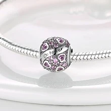 1入組彩色立方體方晶鋯石誕生石12月珠子吊墜適用於原始手環項鍊首飾類 - 杏色 - 查看 10