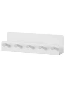 1 pieza Gancho de almacenamiento multifuncional muro blanco PP clave para doméstico - Blanco - Ver 7