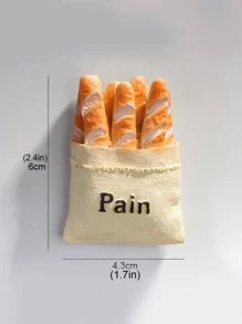 3入組字母圖案牆可愛不銹鋼可拆卸磁吸貼紙裝飾 - 彩色 - 查看 3