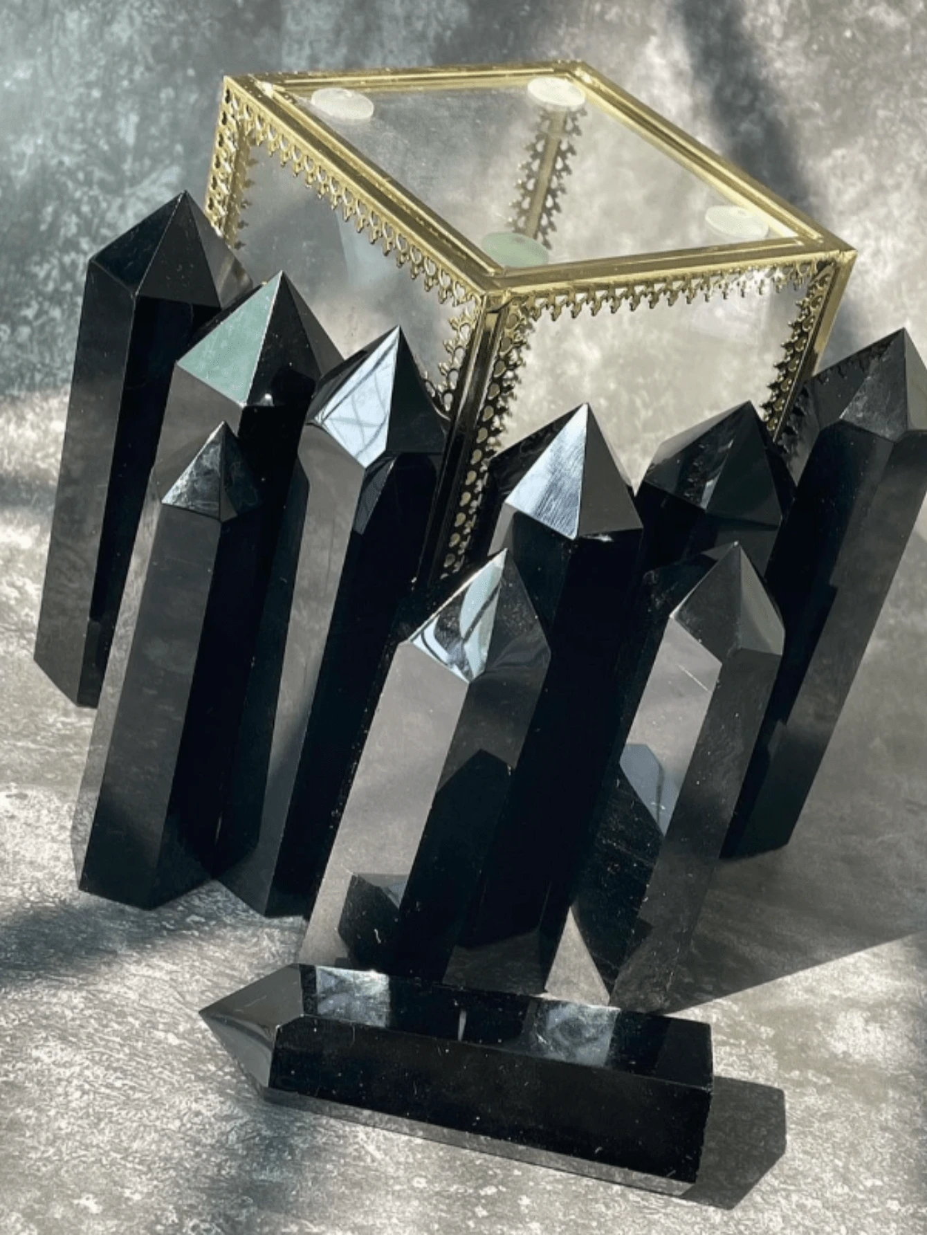 1 Đũa phép chữa bệnh bằng đá Obsidian đen tự nhiên Tháp pha lê 7-10 CM Đũa phép Lăng kính pha lê đơn điểm 6 mặt Đá tự nhiên để thiền chữa bệnh Trị liệu luân xa Reiki - màu đen - Xem 1