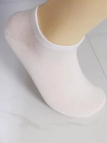 5/10 đôi tất ngắn thoáng khí cho nữ, thời trang xuân/hè, đen/trắng/xám - Nhiều màu - Xem 7