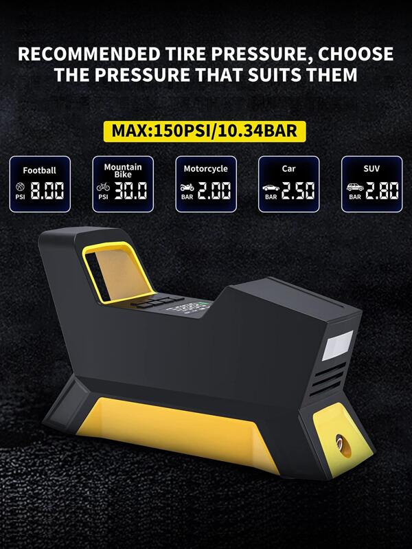 Small Air Compressor for Car Tires Tire Inflator Portable Air Pump