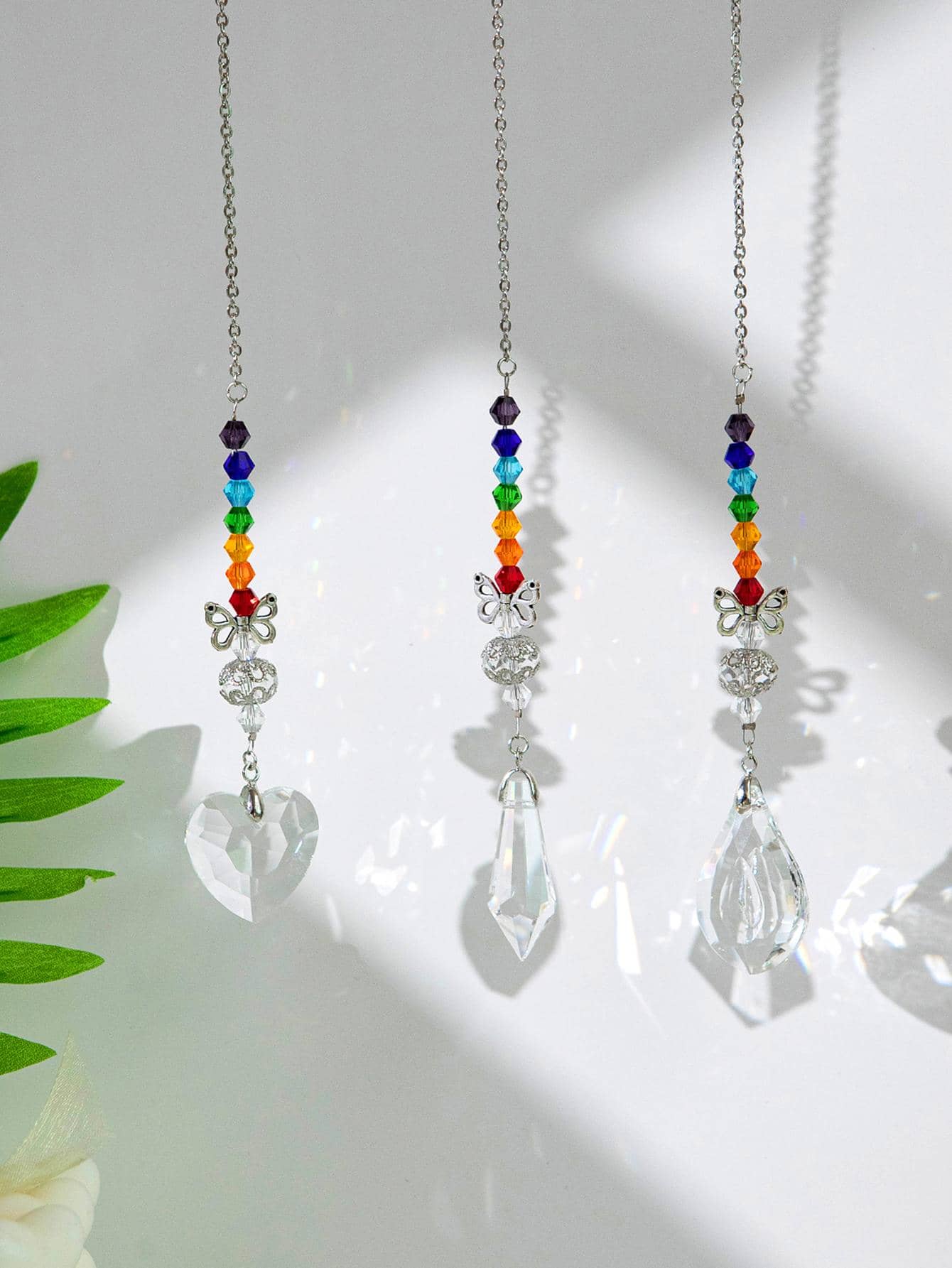 1 pieza Colgante de pared con diseño de cristal - Multicolor - Ver 1