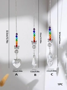 1 pieza Colgante de pared con diseño de cristal - Multicolor - Ver 2