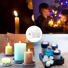 3 cuộn bấc nến 183m, bấc sáp, bấc nến, dây bấc nến, cuộn bấc nến làm đồ thủ công - trắng - Xem 7