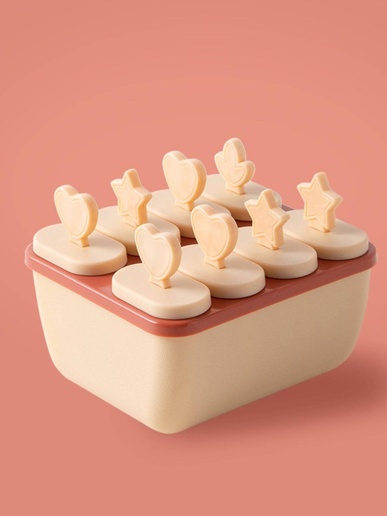 1pc Heart Decor Ice Cream Mold - Yellow - View 1