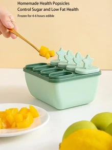 1pc Heart Decor Ice Cream Mold - Yellow - View 9