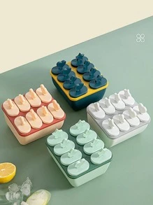 1pc Heart Decor Ice Cream Mold - Yellow - View 5