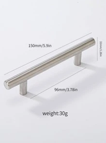 1 Miếng Thép không gỉ Xử lý , Tối giản hiện đại Phong cách Tay cầm Ngăn kéo , Tủ Tay nắm cửa , Tủ Kéo Xử lý - Bạc - Xem 3