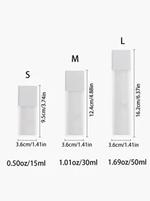 1pc Plastic Portioning Bottle, Modern White Storage Bottle For Outdoor Travel - White - View 8