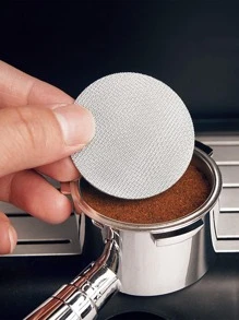 1 Peça Filtro de Café Reutilizável de 51/53/58 mm, Tela Resistente ao Calor, Portafiltro de Barista, Tela de Puck para Preparo de Café Expresso, Suprimentos Escolares, Volta às Aulas