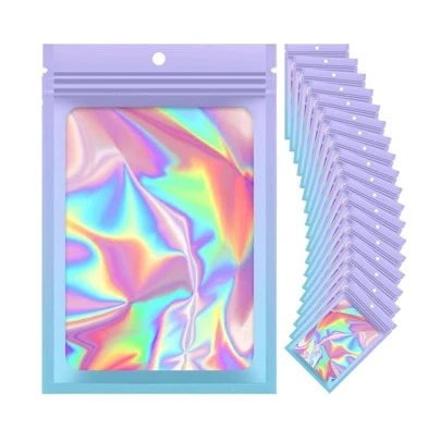 20入組可重新密封密拉聚酯薄膜首飾類儲物袋