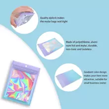 20入組可重新密封密拉聚酯薄膜首飾類儲物袋