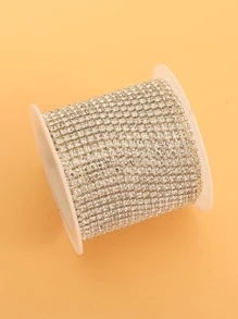 Exquisite Rhinestone Decor DIY Chain For Women For DIY Jewelry Making - White - View 2