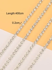 Exquisite Rhinestone Decor DIY Chain For Women For DIY Jewelry Making - White - View 3