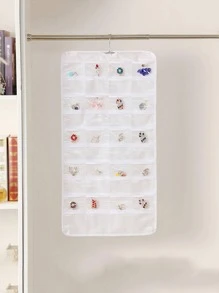 1 pieza Bolsa de joyería multifuncional colgante - Blanco - Ver 3