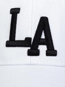 Gorra de béisbol bordada con letras para hombre, ideal para el día a día y para la calle al aire libre - Blanco - Ver 5