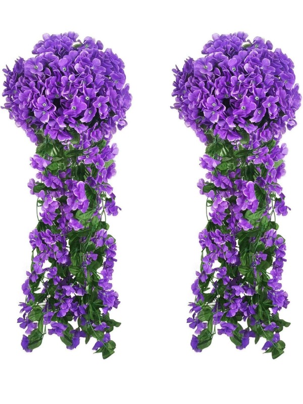 1pc Artificial Flower Vine, Modern Fabric Hanging Fake Flower Garland