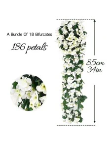 仿真花 - 白色 - 查看 3