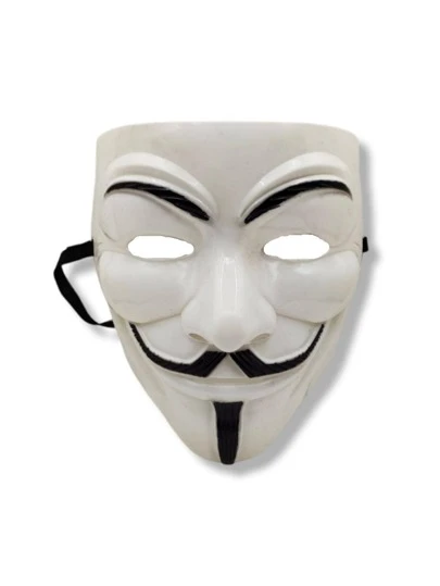 Máscara V de vingança Guy Fawkes facial para fantasias desenho da figura