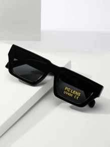 POLASUP 1 件男士聚碳酸酯防爆镜片运动休闲街头复古平顶时尚铜铰链护目镜框架专业防紫外线防晒太阳镜（配有眼镜绳、眼镜盒、眼镜布）适合所有季节男士、旅行、驾驶、钓鱼、露营、骑自行车、徒步旅行、跑步太阳镜、防紫外线、装饰眼镜休闲万圣节适合夏季海滩度假、户外、旅行 - 黑色 - 查看 5