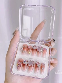 1pc Clear Jewelry Storage Box - Clear - View 2