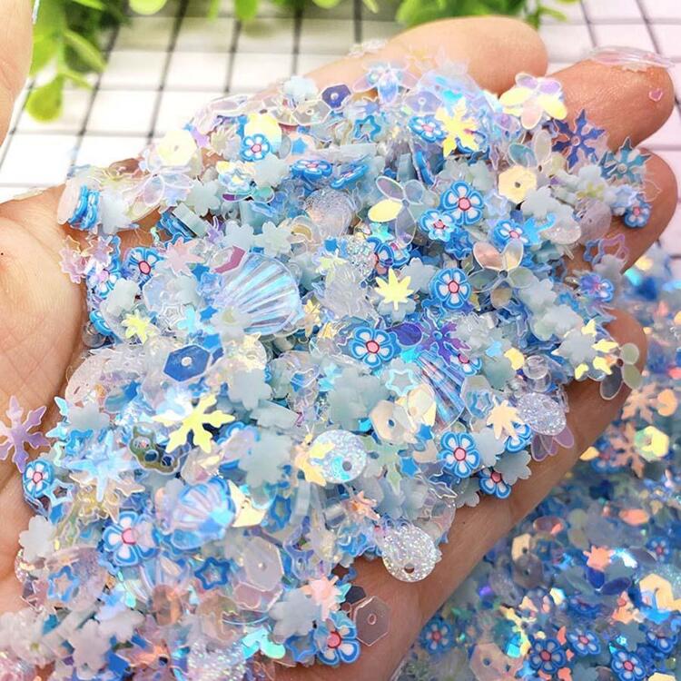 1 paquete de accesorios para joyería con detalles florales para el Día de San Valentín - Azul - Añade 1