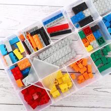 Organisateur de rangement en plastique transparent de 15 grilles, parfait pour les bijoux, l'artisanat et plus encore. Cadeau idéal pour la rentrée scolaire