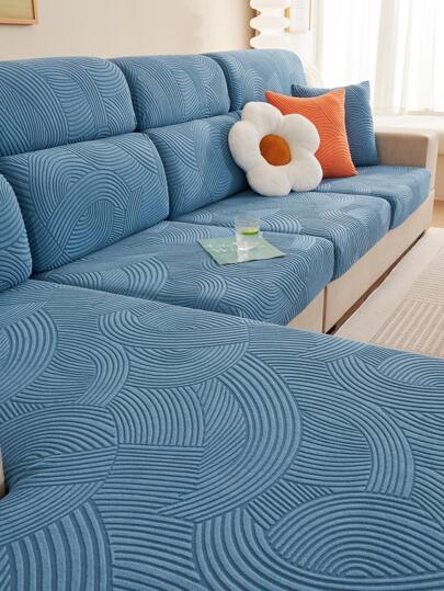 1pc Geometrische Jacquard Stretchy Sofa Seat Cover