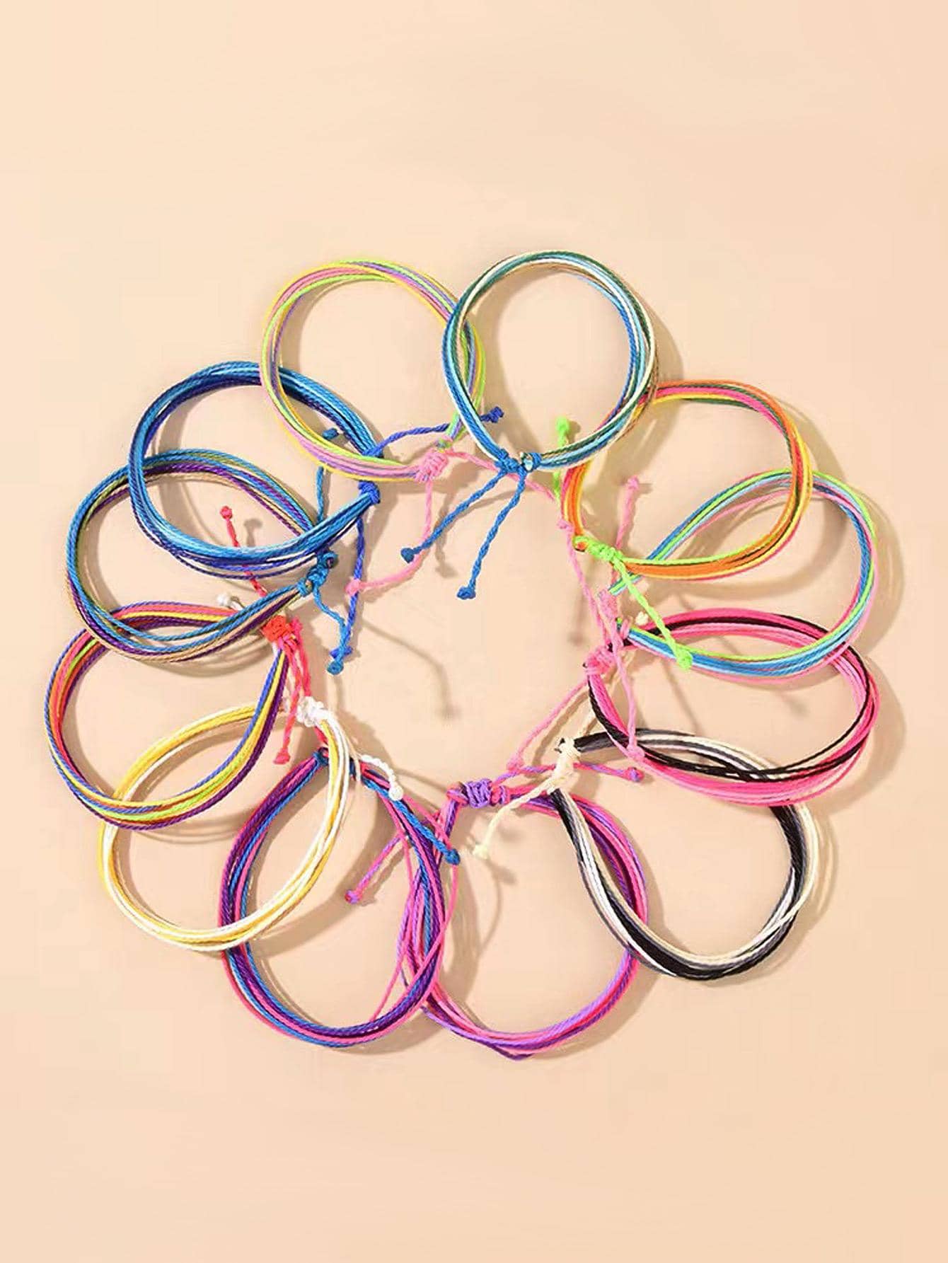 Nam 12 cái/bộ Khối màu Vòng tay , Đối với Đồ trang sức Qủa tặng Và Buổi tiệc - Nhiều màu - Xem 1