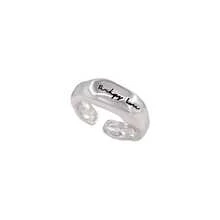 1pc Minimalist Letter Rings For Women Couples Vintage Versatile Party Jewelry Gifts - Silver - View 2