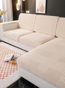 1 tấm bọc đệm ghế sofa màu trơn - Màu vàng - Xem 3