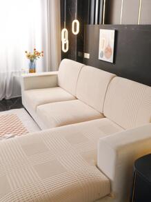 1 tấm bọc đệm ghế sofa màu trơn - Màu vàng - Xem 2