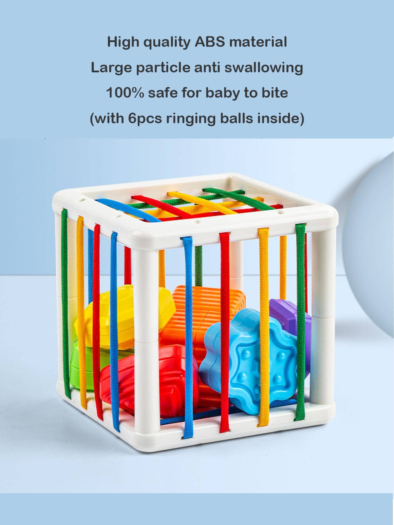 1Set Large Particle Anti Swallowing Montessori Toys Baby Concentration