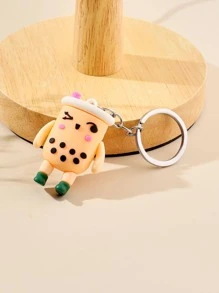 1pc Phụ nữ Trà bong bóng quyến rũ Móc khóa dễ thương để trang trí hàng ngày - Nhiều màu - Xem 2