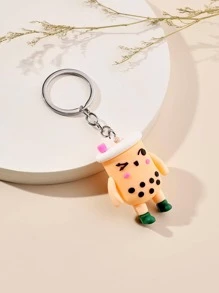 1pc Phụ nữ Trà bong bóng quyến rũ Móc khóa dễ thương để trang trí hàng ngày - Nhiều màu - Xem 3
