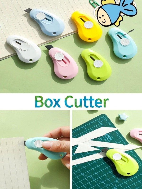 Cute & Simple Design Art Knife Mini Utility Knife Portable Box Cutter