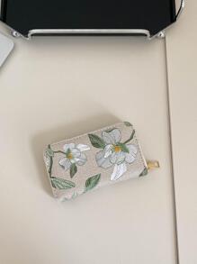 Large Pattern Short Wallet Women Hibiscus For Women Wallet Purse Wallet Long Wallet