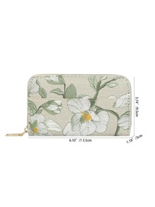 Large Pattern Short Wallet Women Hibiscus For Women Wallet Purse Wallet Long Wallet
