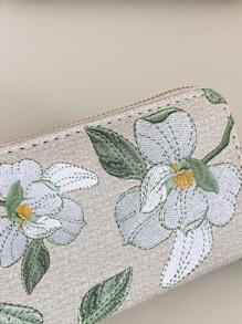Large Pattern Short Wallet Women Hibiscus For Women Wallet Purse Wallet Long Wallet